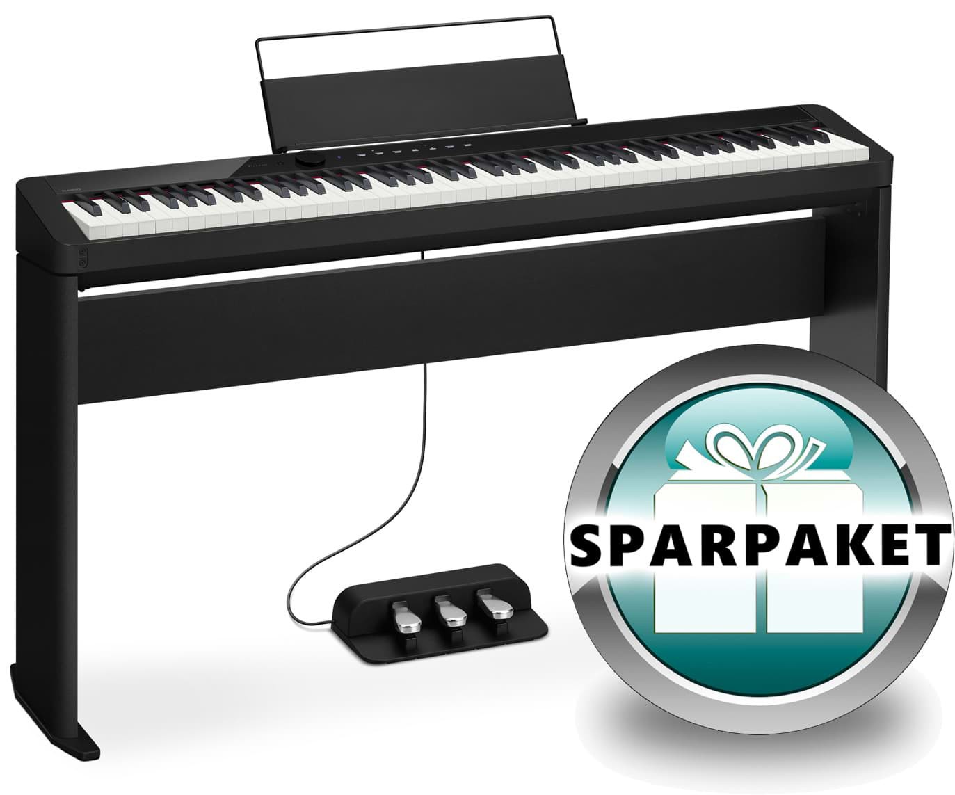 Casio Privia PX-S1100 BK Schwarz Matt - Sparpaket